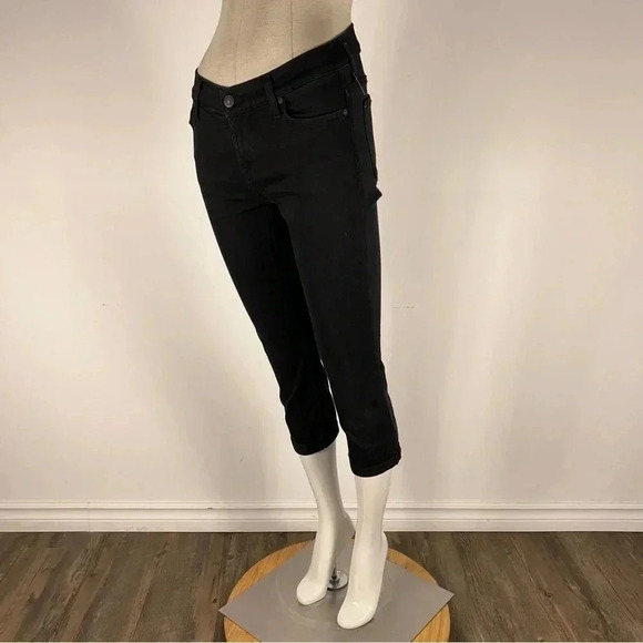 ❤️ 7 for all mankind the skinny crop and roll jeans  25x23 - Picture 3 of 12